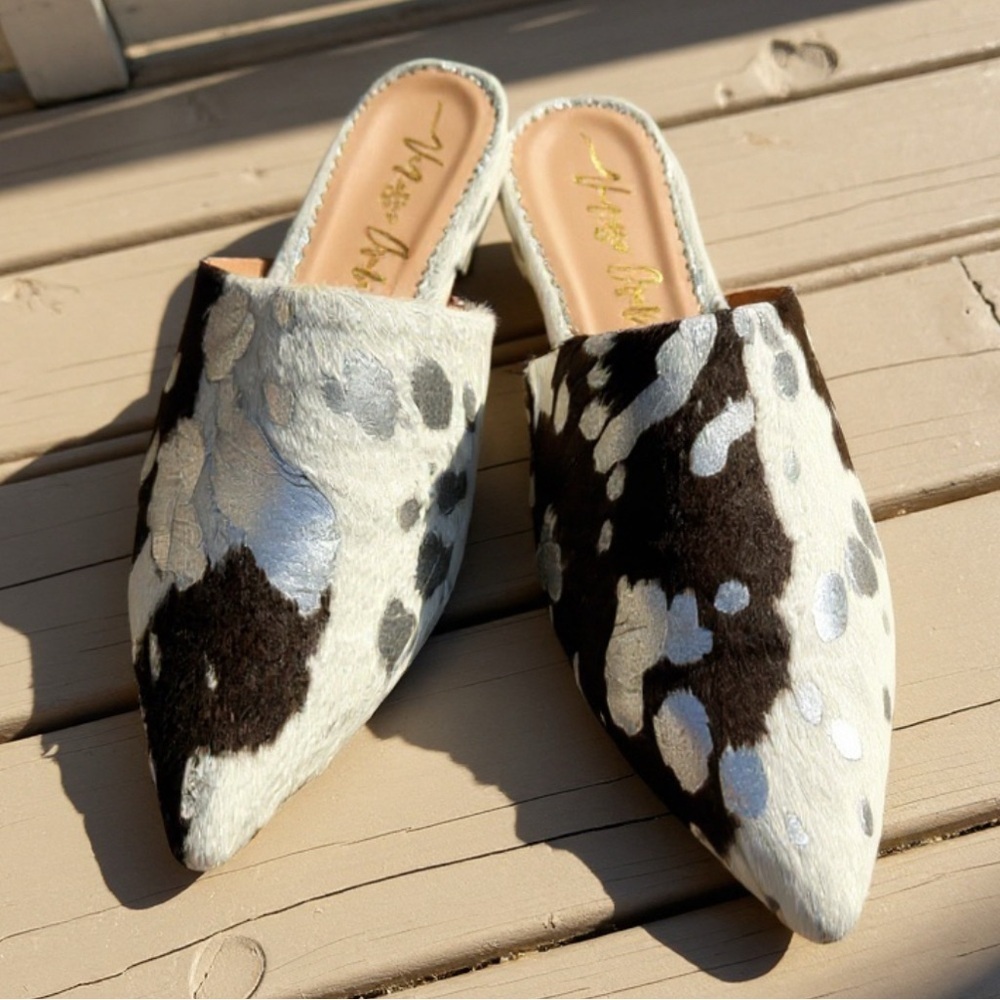 MULES SHOES FOR WOMEN OF FAUX LEATHER BY VANESSA OSORIO SIZE: 7 - Picture 7 of 7